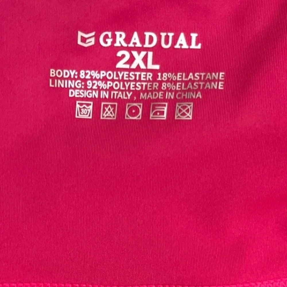 Gradual Womens 2XL Hot Pink Athletic Skort Tennis Golf Skirt Built-in Shorts New - Picture 3 of 4
